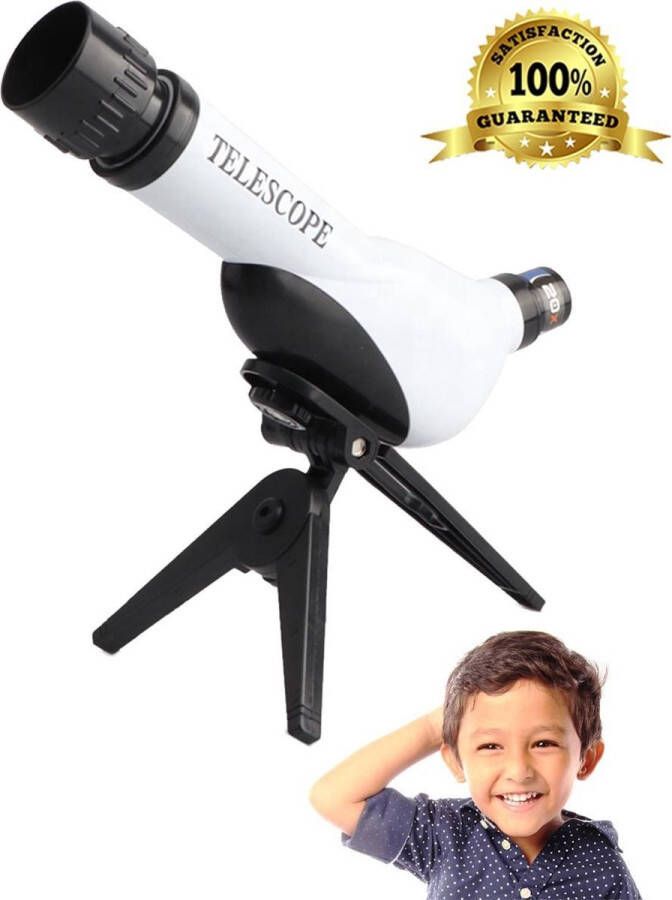 Kiddy's Telescoop Kinderen Telescoop 20mm | 30mm | 40mm Educatief Speelgoed voor uw Kind Kiddy’s Wit Zwart