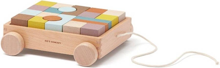 Kids Concept blokkenkar Neo naturel
