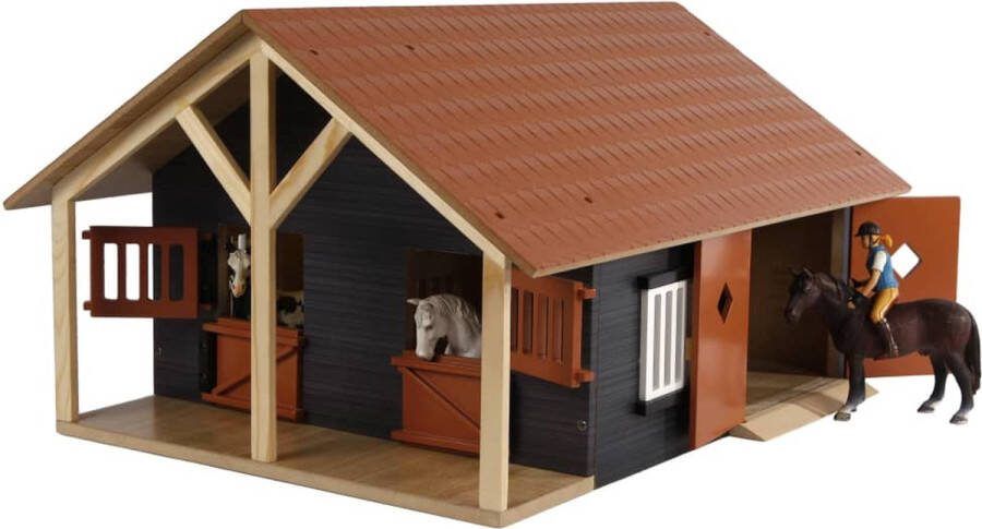 Kids GLOBE Boerenstallen met 2 boxen en 1 werkplaats 1:24 610167