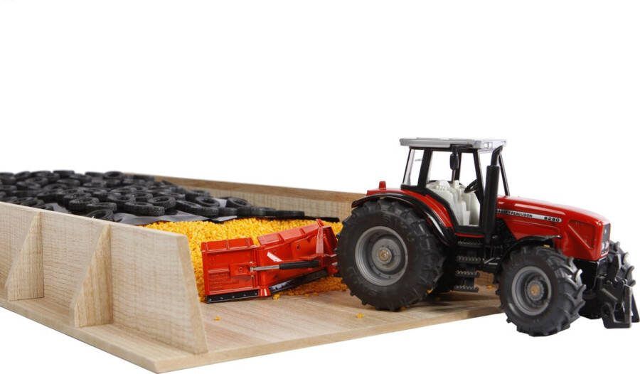 Coppens Kids Globe Farming Mega sleufsilo tractoren hout 1.32