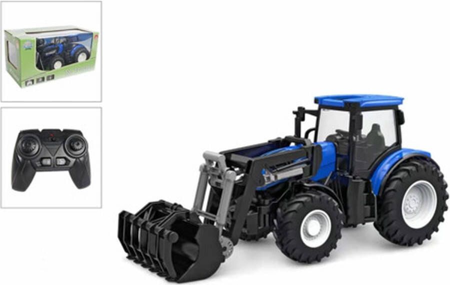 Kids GLOBE Tractor radiografisch bestuurbaar 2.4 GHz 27 cm blauw zwart