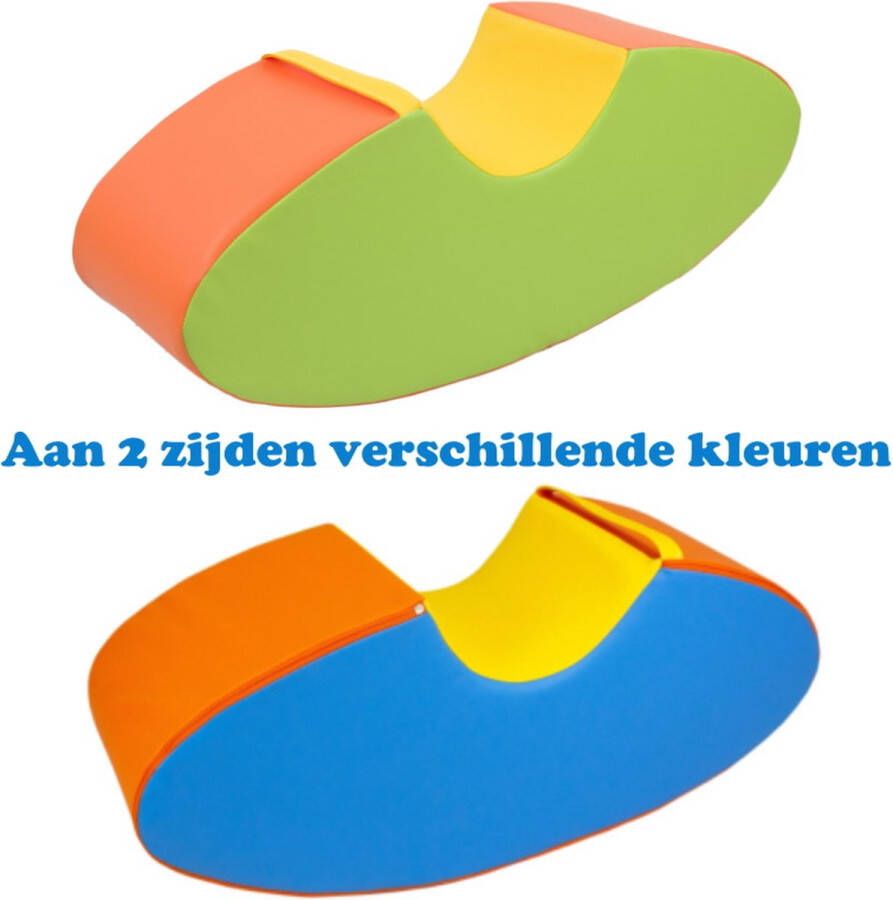 Kidsplaytables Soft Play Foam Schommelwip multicolor rocker wipwap foamblokken bouwblokken Soft play speelgoed schuimblokken