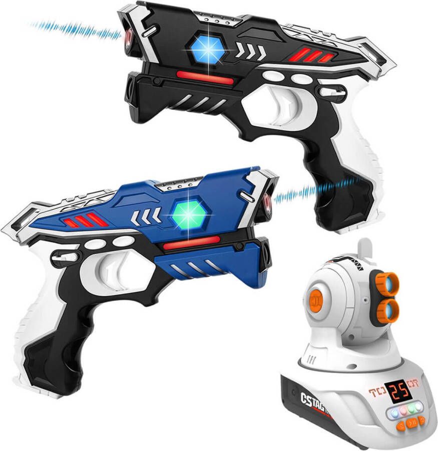 KidsTag 2 pistolen + projector Indoor en outdoor lasergame set