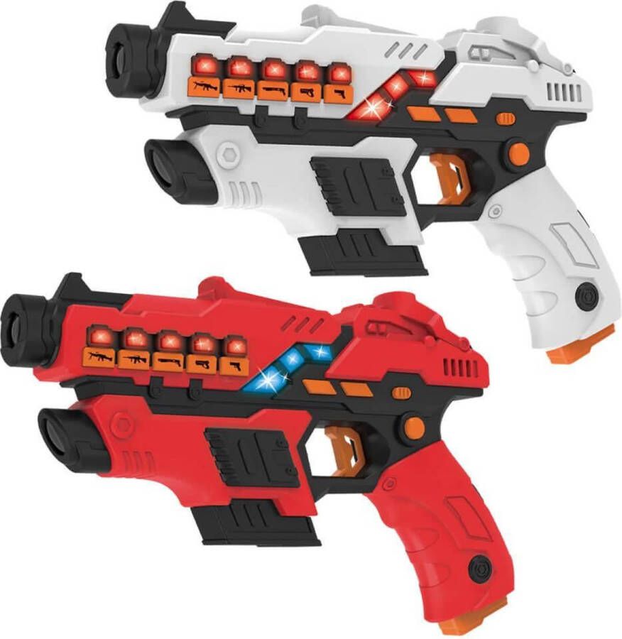KidsTag Lasergame set met 2 laserpistolen Plus laserguns met veel extra's