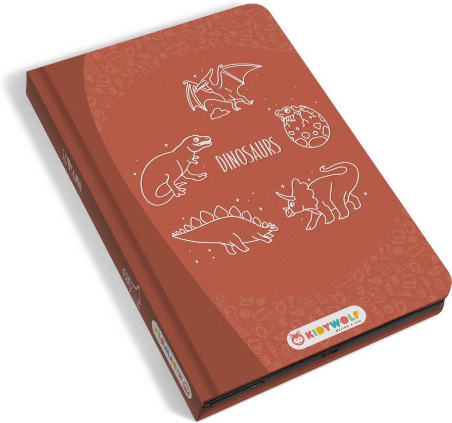 Kidywolf Kidydraw Mini tekentablet Dino Red