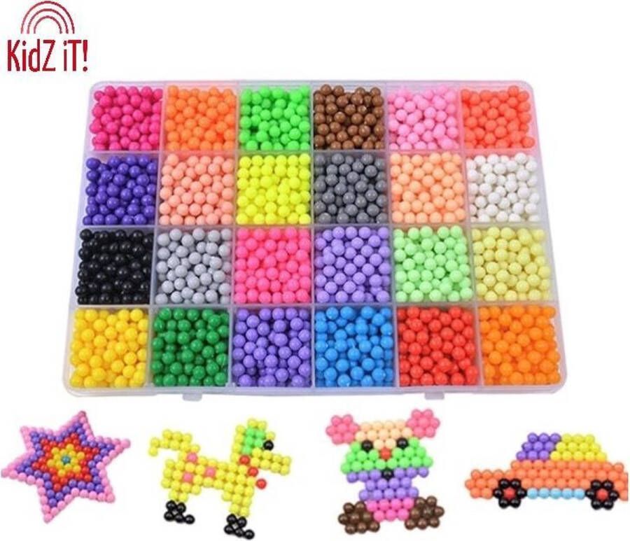 Kidz iT! Aqua Parel Beads Mega pakket !!!SALE!!! 3400 stuks Water Beads Aqua Parels Met Box Navulling Water Kralen Strijkkralen Met Water