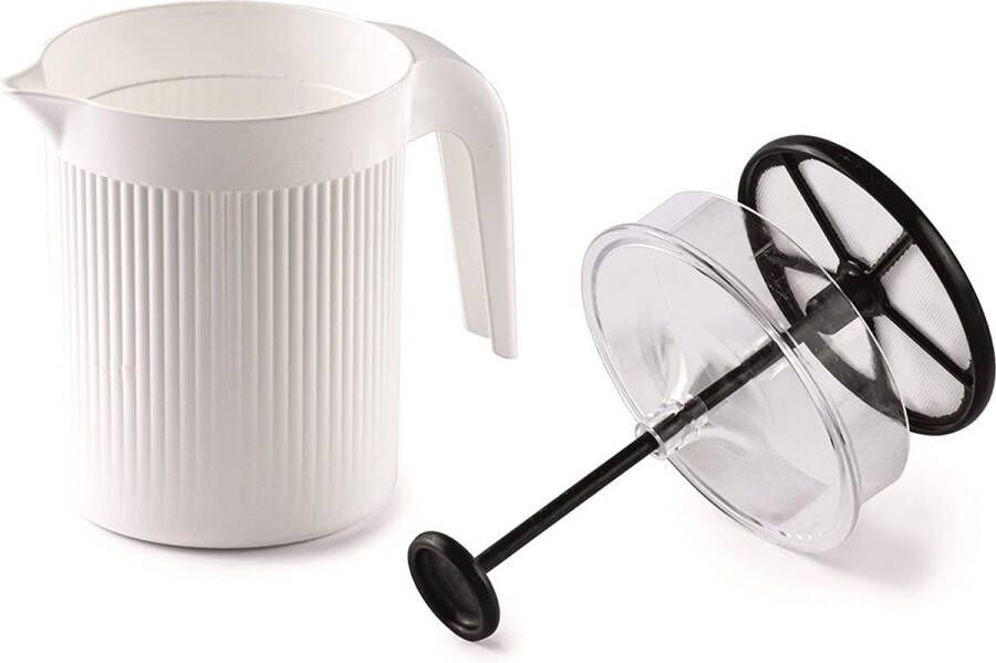 Kigima Melkopschuimer handmatig cappuccino maker 0 5 l wit