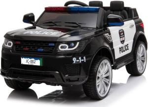 Kijana Politie Elektrische Kinderauto Land Rover Zwart