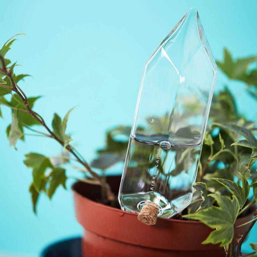 Kikkerland Bewateringskristal Makkelijk om consequent planten water te geven Glas geblazen Planten bewatering Waterdruppelaar Geeft 3 tot 4 dagen water