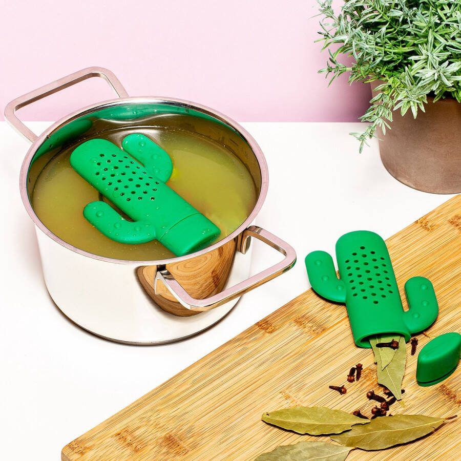 Kikkerland Cactus Kruideninfuser Kruidenzeef- Theezeef