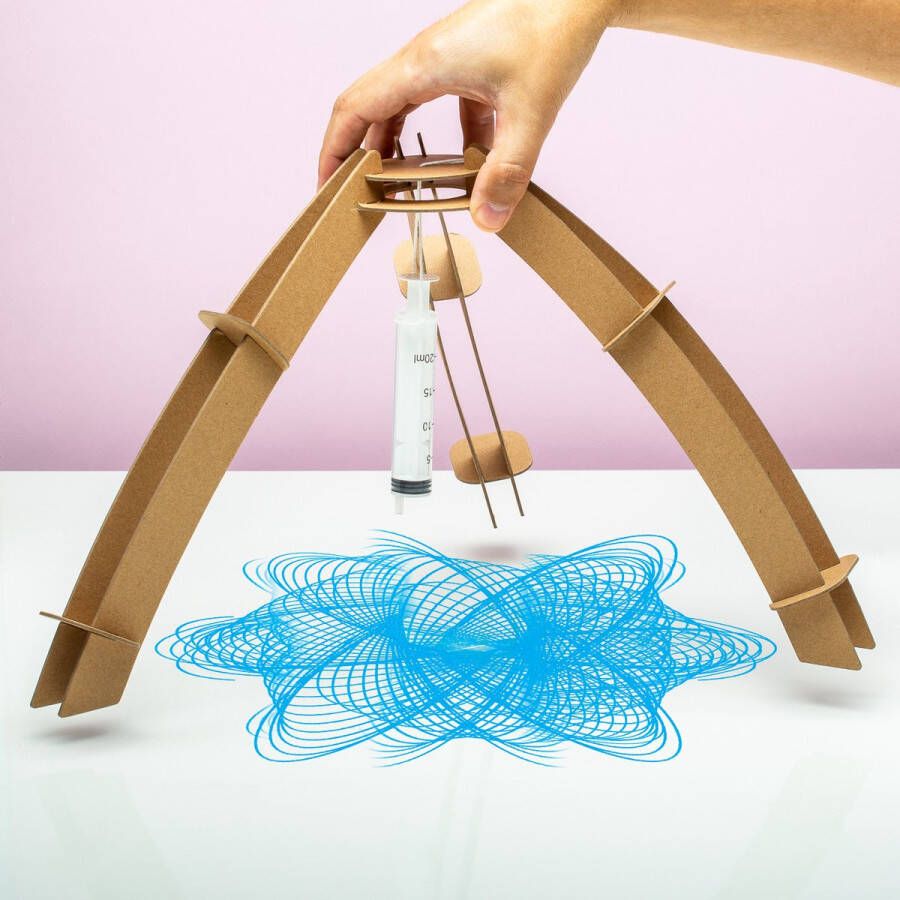 Kikkerland DIY Painting Pendulum Bouwpakket Leer over de zwaartekracht Verven Knutselen