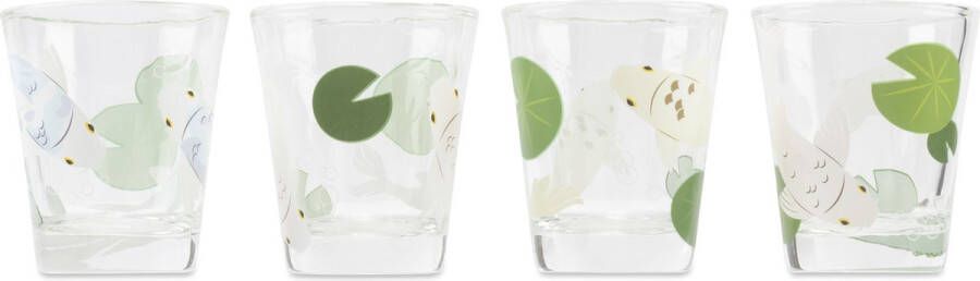 Kikkerland Koi Vissen Morph Shotglazen Verandert bij koude temperaturen Set van 4