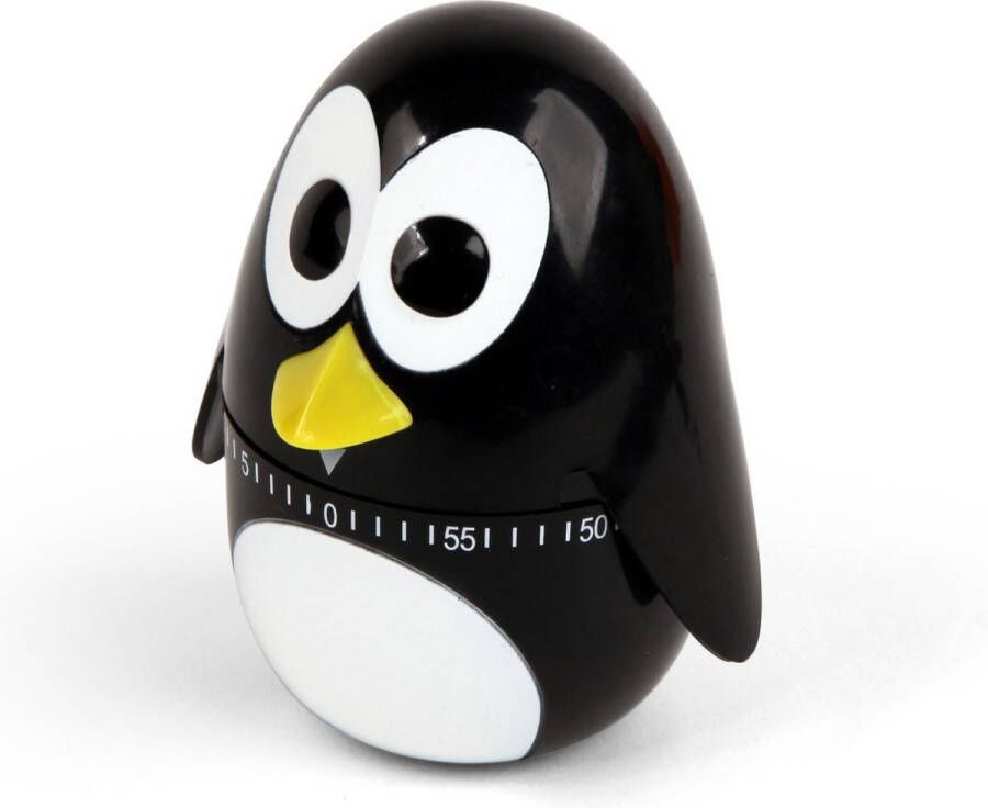 Kikkerland Kookwekker In een vorm van een penguin 60 minuten timer Keuken accessoires