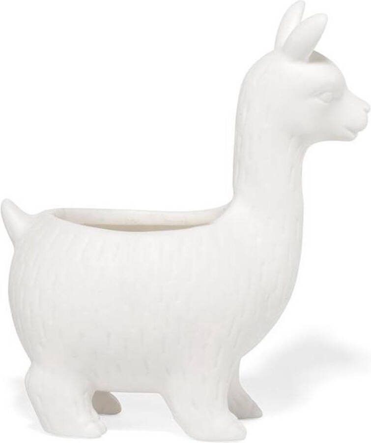 Kikkerland Lama Bloempot – Lama s – Bloemen – Woonaccessoires – Keramiek Vrij van lekken Waterdicht