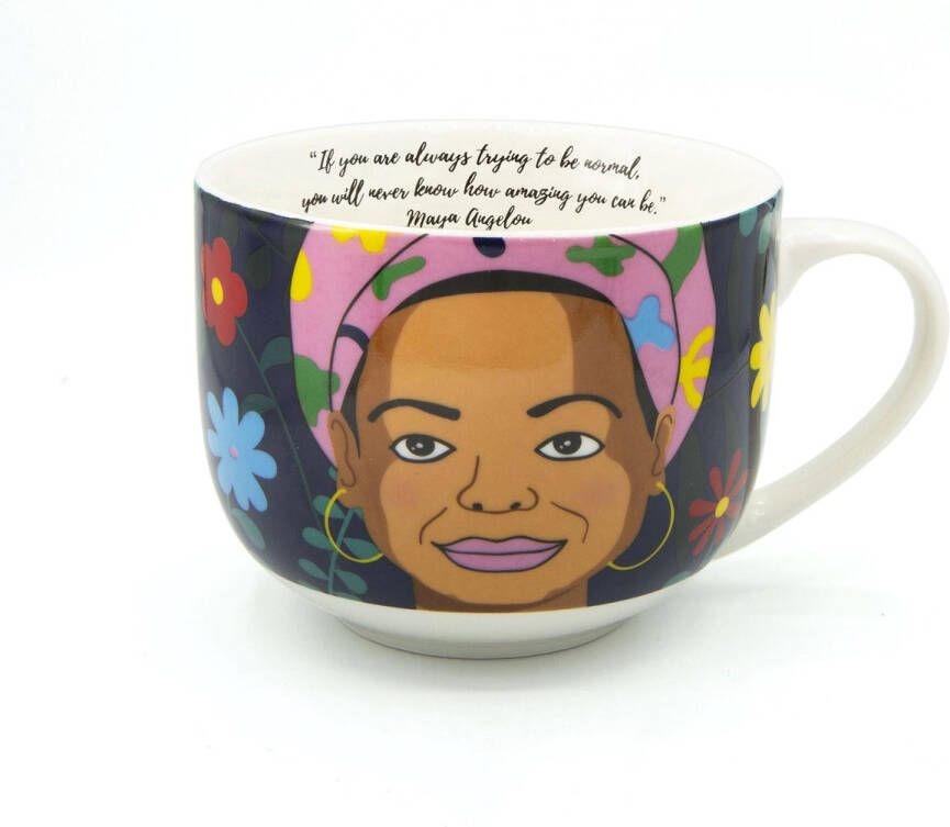 Kikkerland Maya Angelou mok voor thee koffie soep Vaatwasserbestendig Magnetronbestendig Valentijn cadeau voor haar