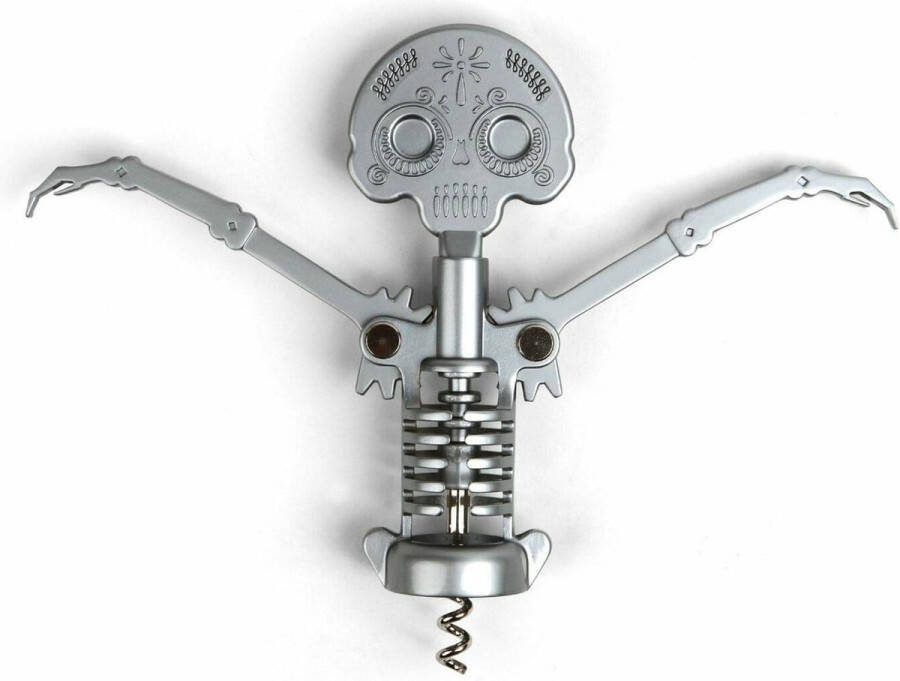 Kikkerland Skull Kurkentrekker Ideaal voor Halloween Griezelige sfeer