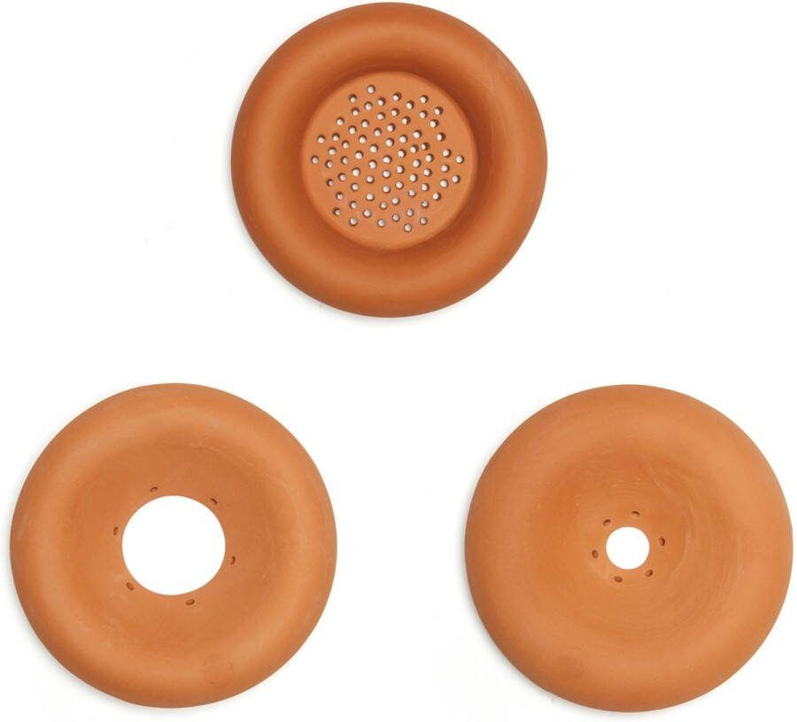 Kikkerland Terracotta Kiemschaaltjes (set Van 3)