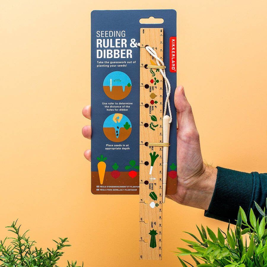 Kikkerland Zaai Liniaal En Gaatjesmaker