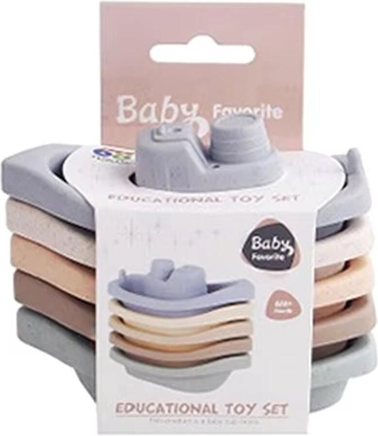 KimDo Boot Badspeelgoed 5 speelgoed boten Educatief Montessori Baby Bad Badspeeltjes