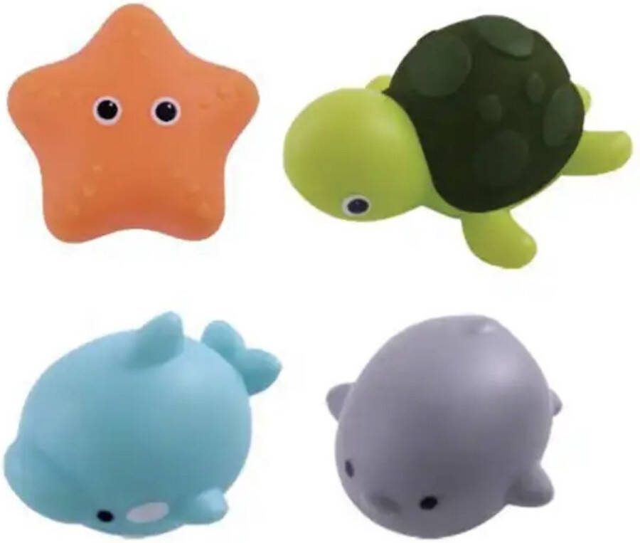 KimDo Lichtgevend dieren badspeelgoed 8 Dieren Speelgoed Bad Jongen Meisje Badspeeltjes Baby