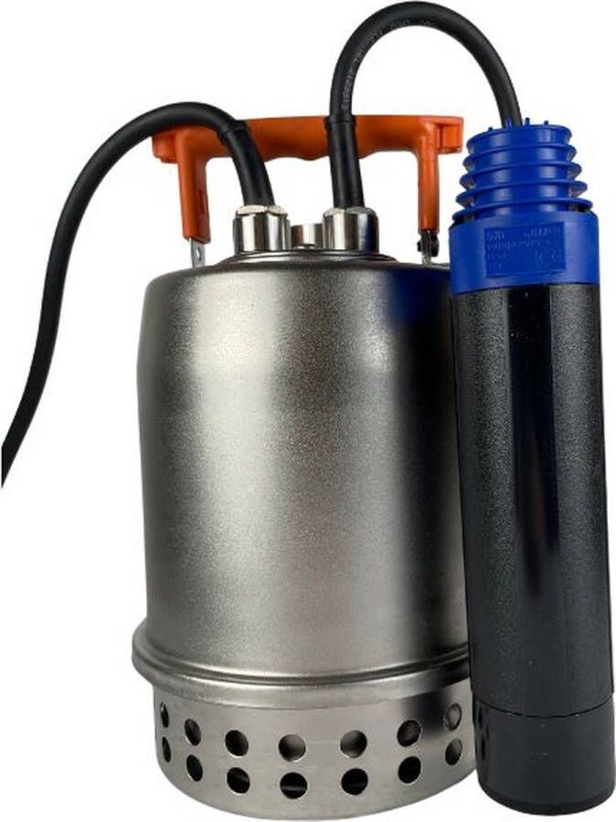 Kin Dompelpomp met buisvlotter pumps HKH 1V A RVS inclusief 10 meter snoer (Max. capaciteit 9 6 m3 h)