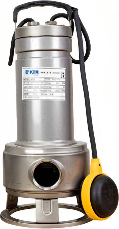 Kin pumps Dompelpomp met vlotter AOD 75 RVS inclusief 10 meter snoer (Max. capaciteit 15 6m� h)