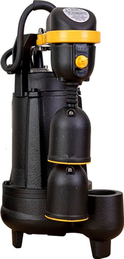 Kin Pumps Vortex Dompelpomp BKL 1.5 M VV (verticale vlotter) Gietijzer Vuilwater Kelderpomp