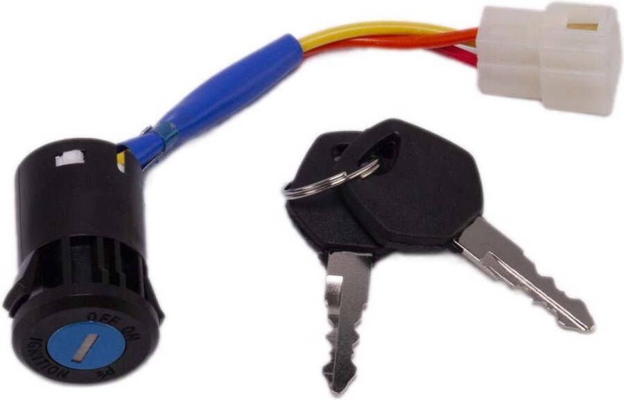 Kinderauto-onderdelen Contactslot met 3 polige stekker voor elektrische kinderauto kindermotor kinderquad kindertractor accuvoertuig