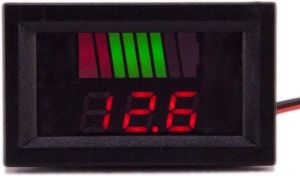 Kinderauto-onderdelen Display voltage rood groen 12v t m 60v voor elektrische kinderauto kindermotor kinderquad kindertractor accuvoertuig