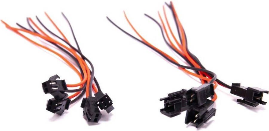 Kinderauto-onderdelen Verlichting stekkers 4 setjes (male + female) voor elektrische kinderauto kindermotor kinderquad kindertractor accuvoertuig