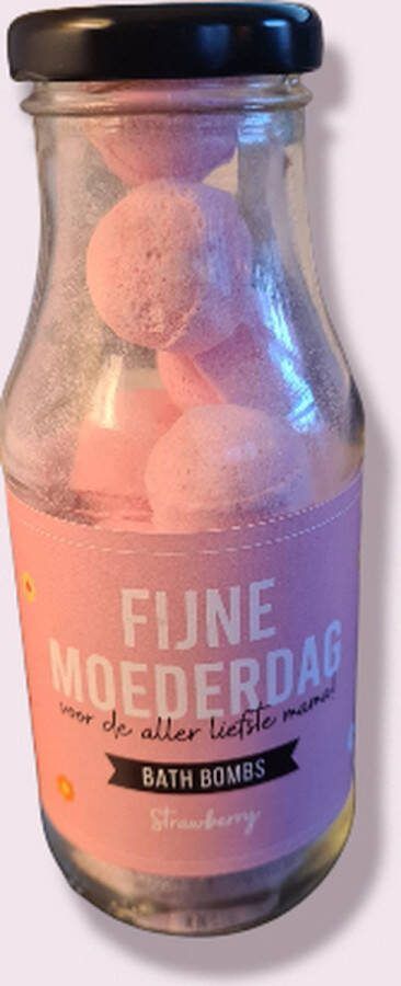 Kindercrea Bath bombs Fijne moederdag aardbei mini badbruisballen