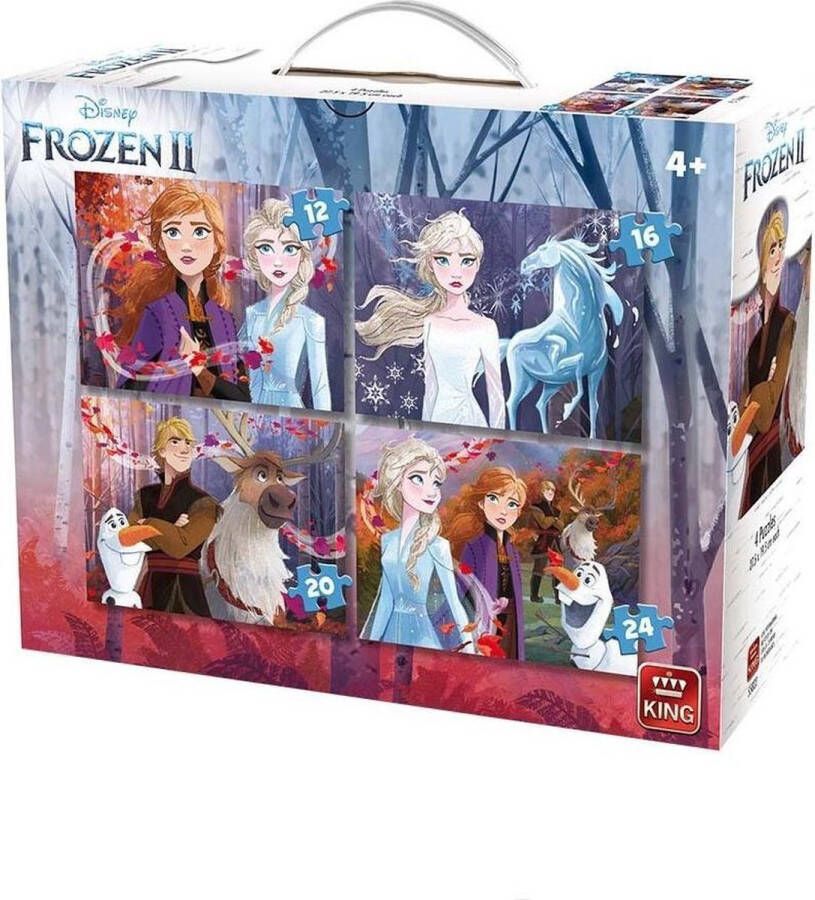 King 4 in 1 Puzzel Frozen 2