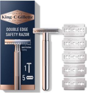 King C Gillette King C. Gillette Double Edge Safety Razor 5 Scheermesjes