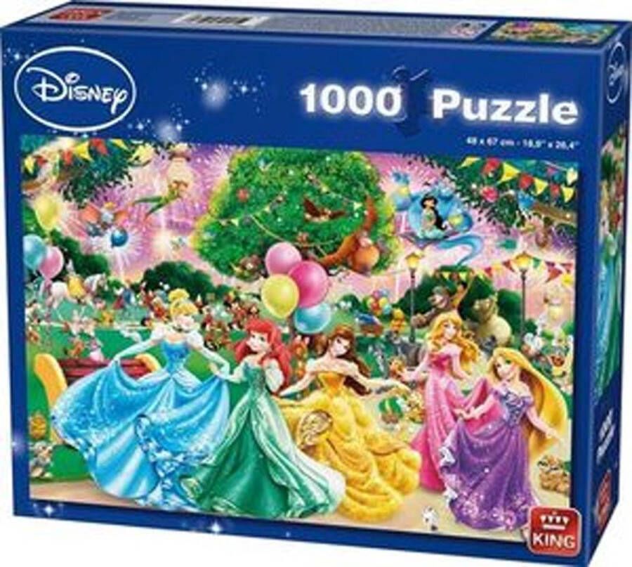 King Disney Princess Puzzel 48 x 67 cm 1000 Delig