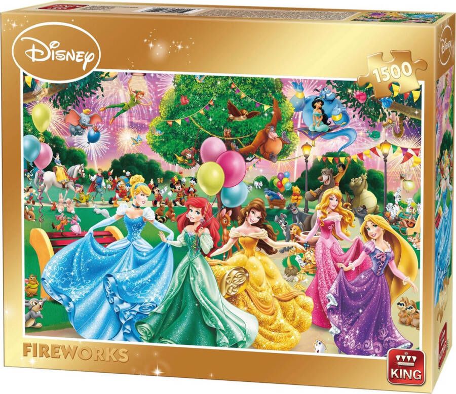 King Disney Puzzel 1500 Stukjes Fireworks Legpuzzel (90 x 60 cm)