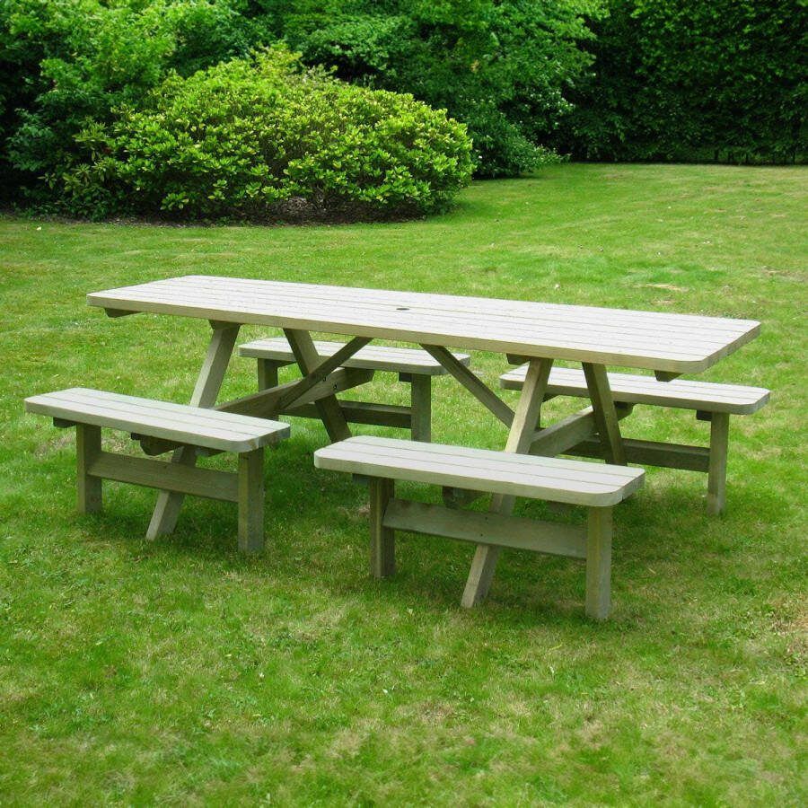 KING Family Picknicktafel 240 cm comfort 4 cm dikte