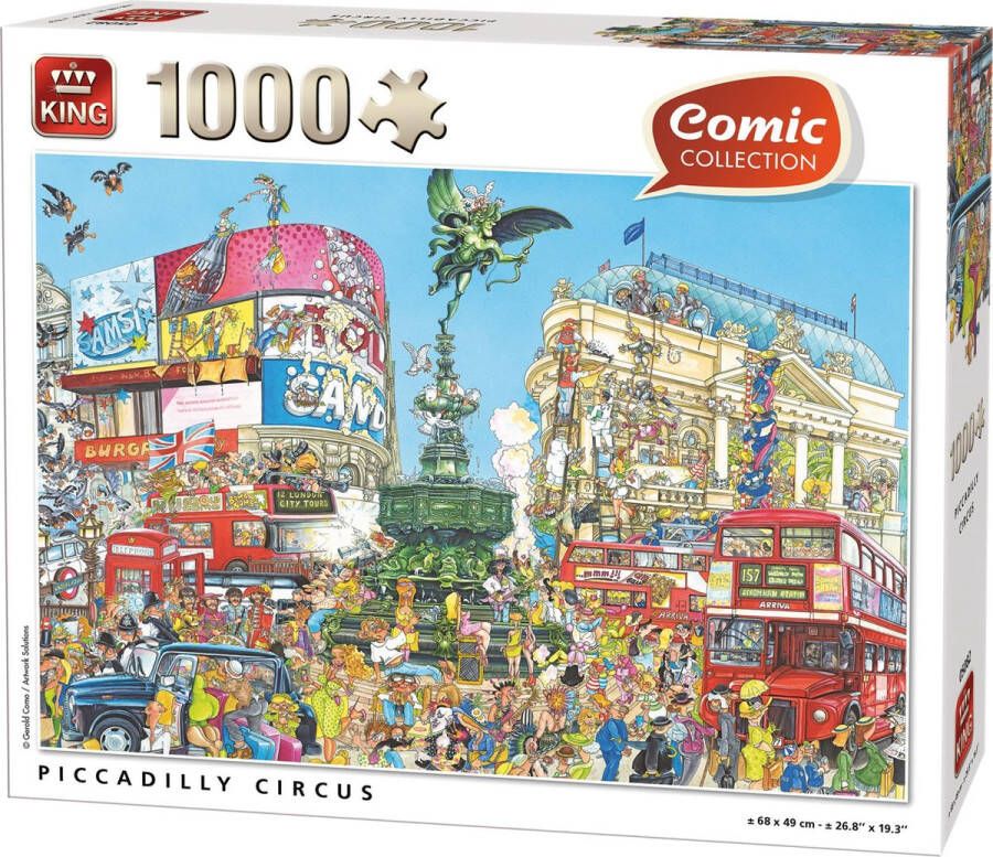 King International Comic Piccadilly Circus Puzzel 1000 Stukjes