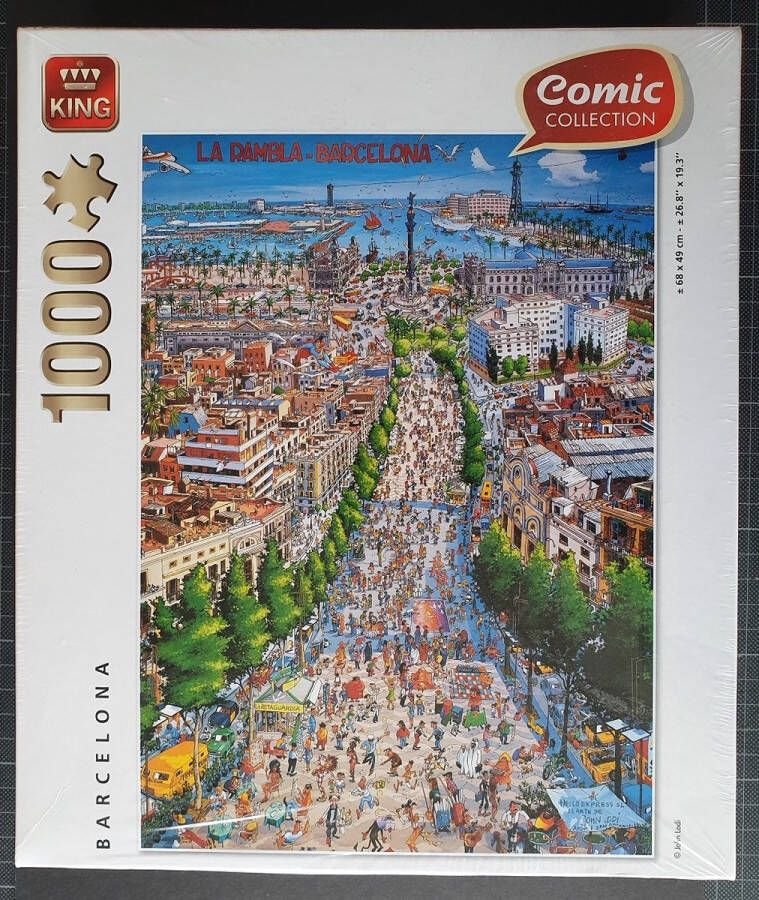 King International King legpuzzel 1000 stukjes Barcelona Comic collection