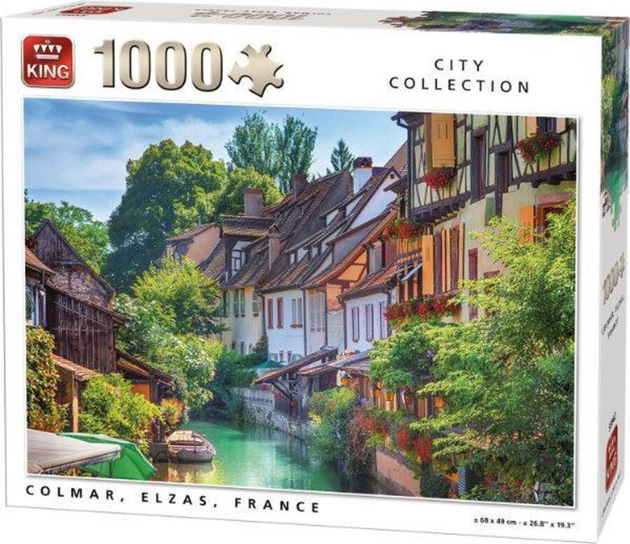 King International KING Legpuzzel Colmar Elzas France 1000 stukjes Voor Volwassenen