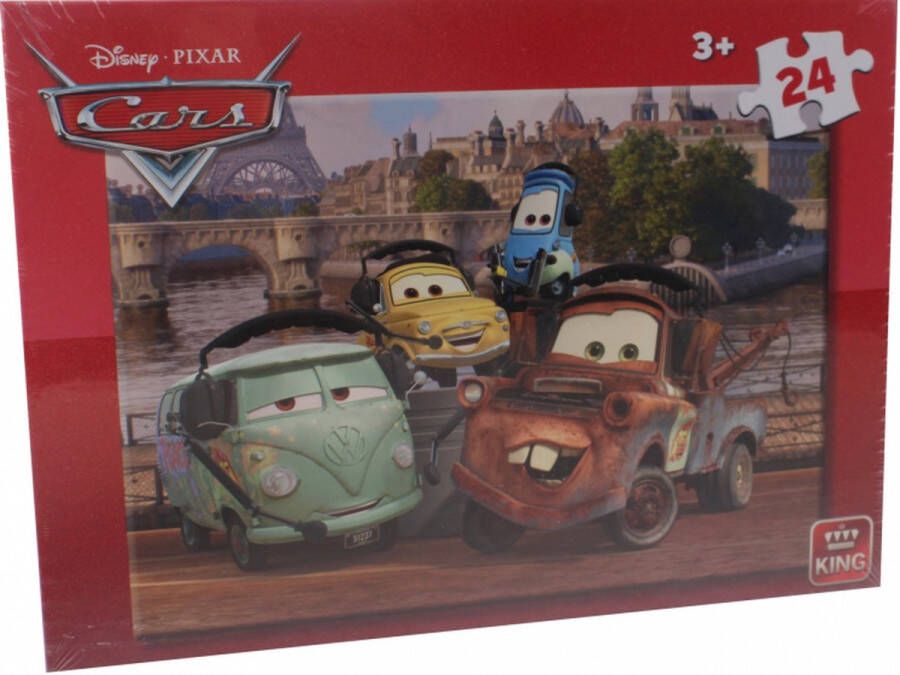King legpuzzel Disney Cars junior karton 24 stukjes