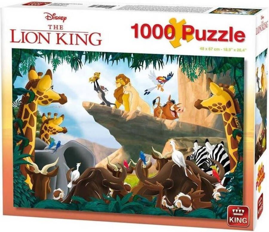 King Legpuzzel Disney The Lion 1000 Stukjes