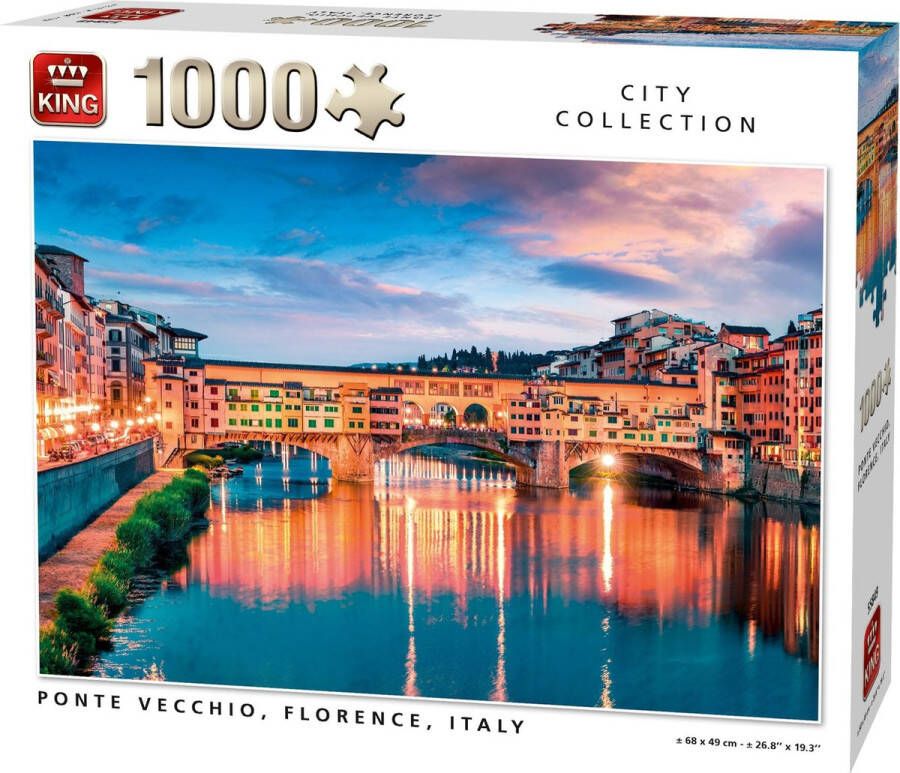 King Legpuzzel Florence Steden Collectie 1000 Stukjes Ponte Vecchio