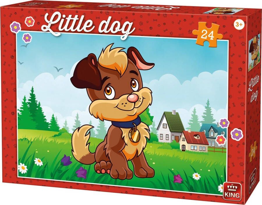 King Legpuzzel Little Dog In The Garden 24 Stuks