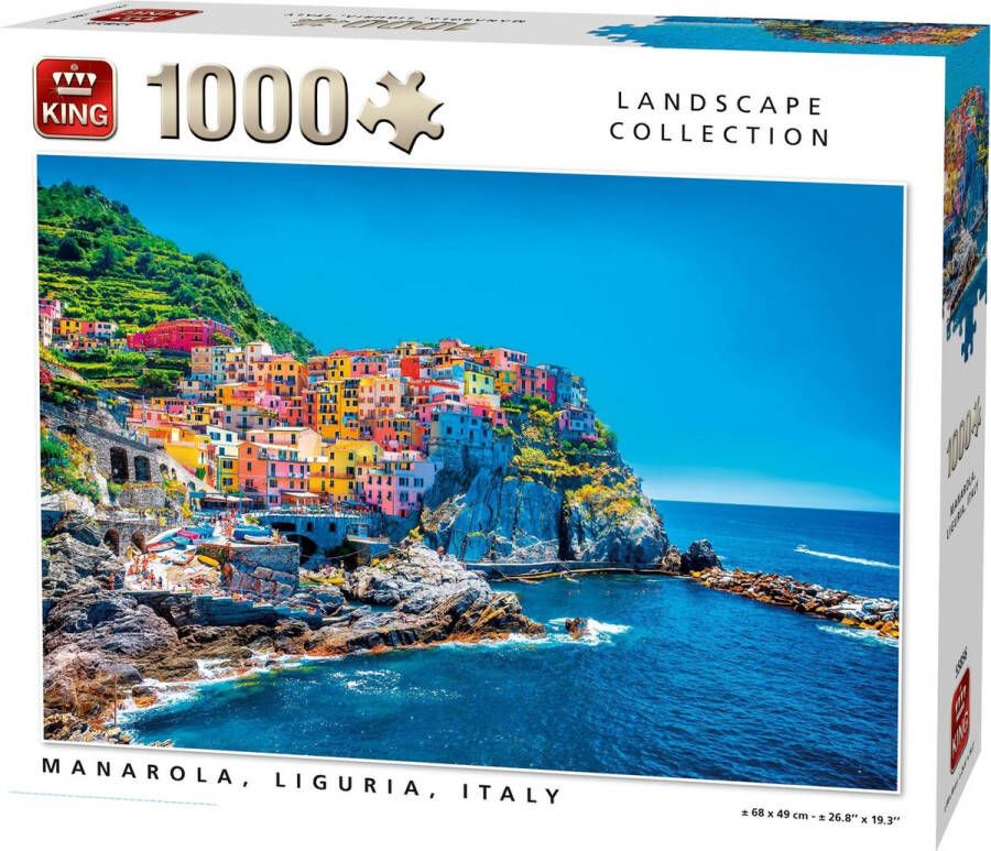 King International King Puzzel Landscape Collection Manarola Italy 1000 Stukjes