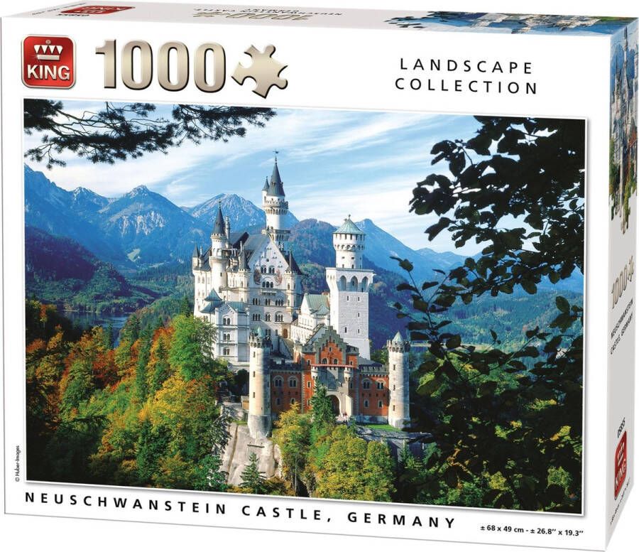 King International King Legpuzzel Neuschwanstein Castle Duistland 1000 Stukjes