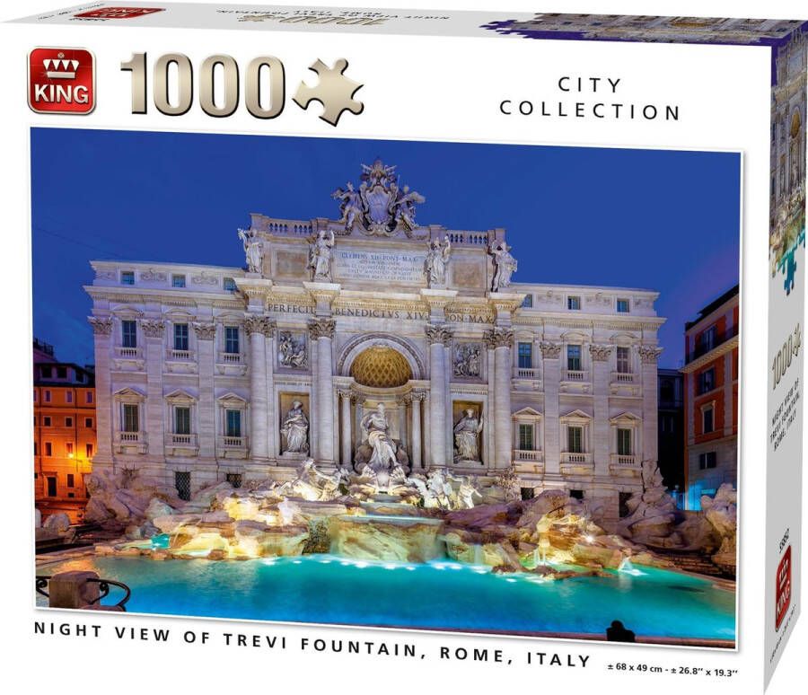 King International King Legpuzzel Trevi Fountain Rome 1000 stukjes