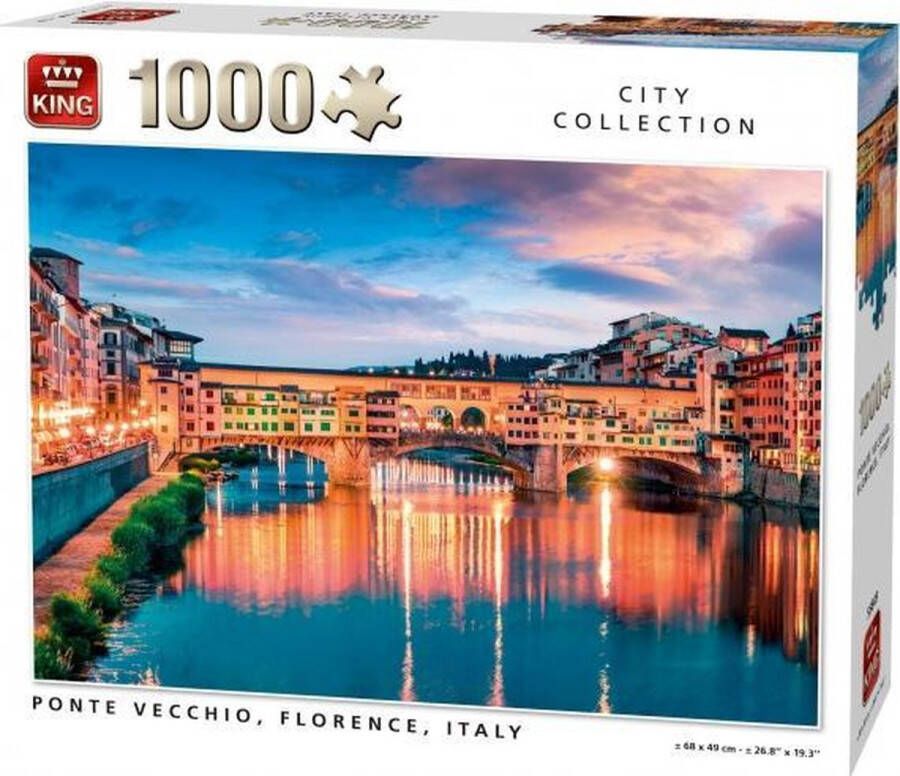 King Legpuzzel Ponte Vecchio Florence 1000 stukjes