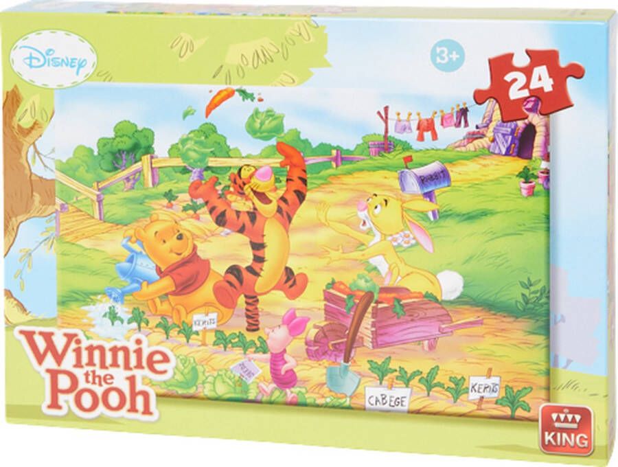 King Legpuzzel Winnie The Pooh 24 Stukjes