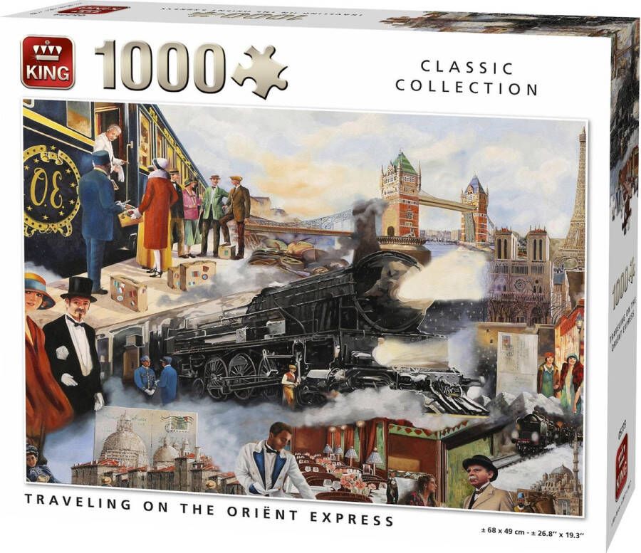 King Oriënt Express-Treinreis Legpuzzel 1000 stukjes Volwassenen
