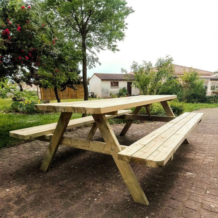 KING Picknicktafel 240 cm royal 4.5 cm dikte